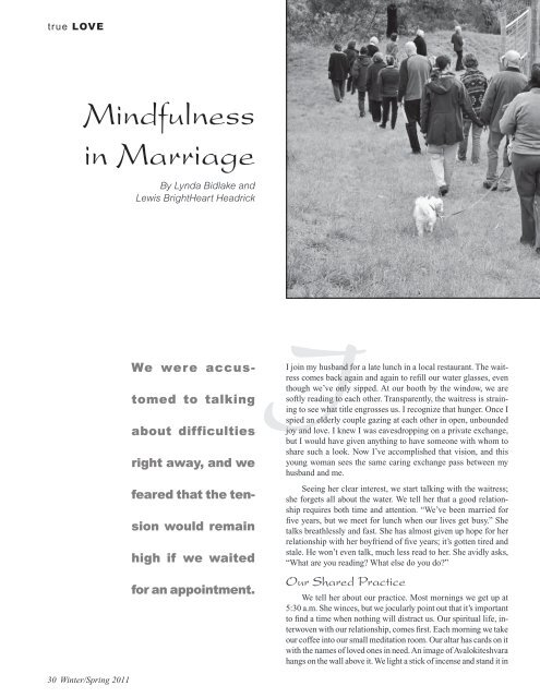 Mindfulness and Liberation True Love Global Sangha: - The ...