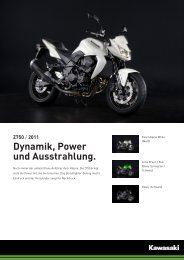 Z750 / 2011 Dynamik, Power und Ausstrahlung. - Motorrad Hoffmann