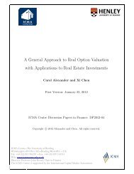 A General Approach to Real Option Valuation with ... - ICMA Centre