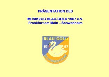 MUSIKZUG BLAU-GOLD 1967 eV - Freiwilligenagentur Schwanheim