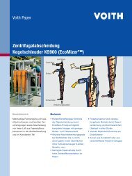 Zentrifugalabscheidung Kegelschleuder KS900 (EcoMizerâ¢) - Voith