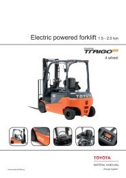 Electric powered forklift 1.5 - 2.0 ton