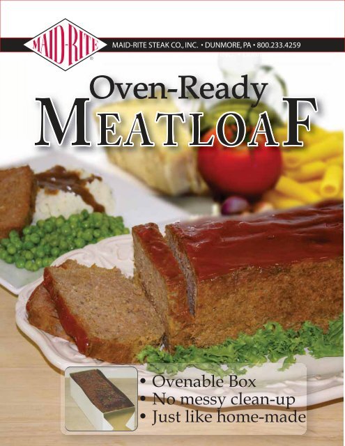 Meatloaf Oven-Ready SYSCO