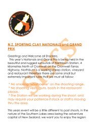 Shooters Event information - NZCTA â Sporting Clays