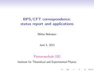 BPS/CFT correspondence: status report and applications