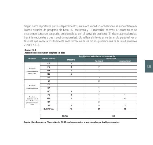 2009-2010 - Centro Universitario de Ciencias de la Salud