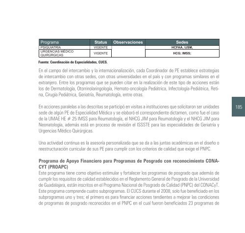 2009-2010 - Centro Universitario de Ciencias de la Salud