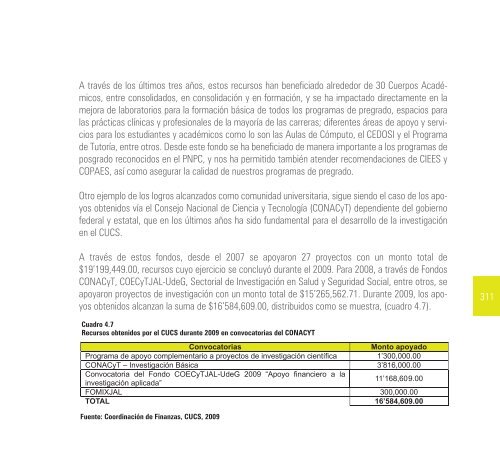 2009-2010 - Centro Universitario de Ciencias de la Salud