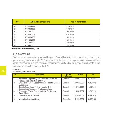 2009-2010 - Centro Universitario de Ciencias de la Salud