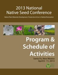 Download the Conference Program - National Native Seed ...