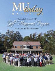 Featured Article on the PGA Program - Methodist University