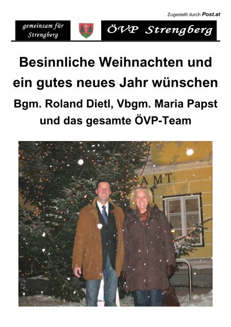 Besinnliche Weihnachten und ein gutes neues Jahr ... - Mostviertel