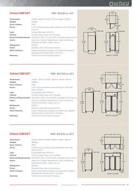 Orford Catalogue - Arafura Catering Equipment