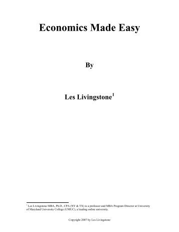 Economics Made Easy - Textbook Media