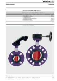 Absperrklappen Armaturen - vonRoll hydro