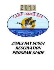 james ray scout reservation program guide - Circle Ten Council
