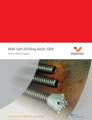 MAI Self-Drilling Bolts SDA - Minova