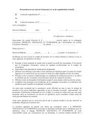 Procuration sur un contrat d'assurance vie ou de capitalisation ...