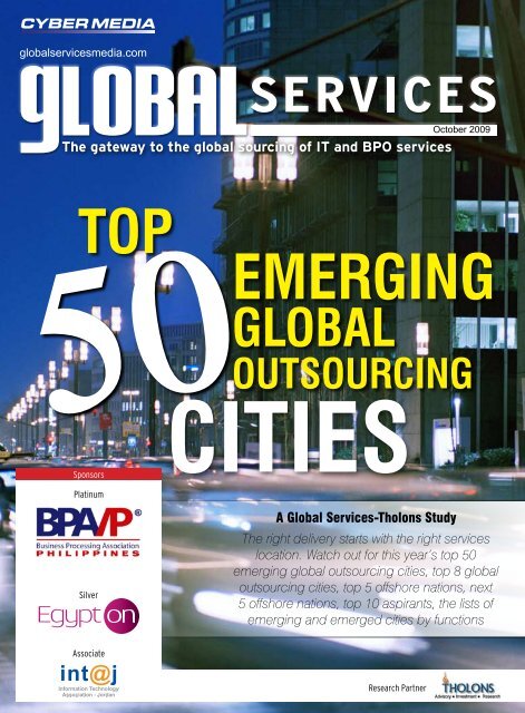 Top 50 Emerging Global Outsourcing Cities - Tholons