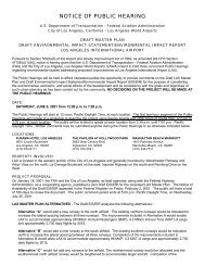 NOTICE OF PUBLIC HEARING - LAX Master Plan