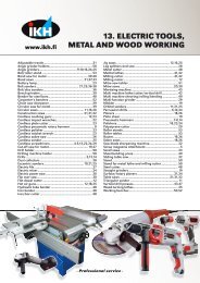 13. ELECTRIC TOOLS, METAL AND WOOD WORKING - Agreko