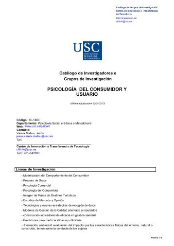 psicologÃ­a comercial - Vicerreitorado de InvestigaciÃ³n e InnovaciÃ³n