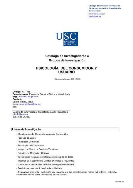 psicologÃ­a comercial - Vicerreitorado de InvestigaciÃ³n e InnovaciÃ³n