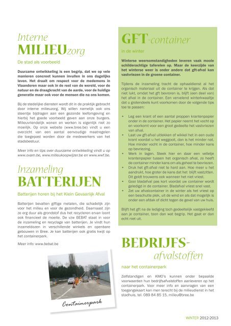 Stadsmagazine winter 2012-2013 - Stad Bree
