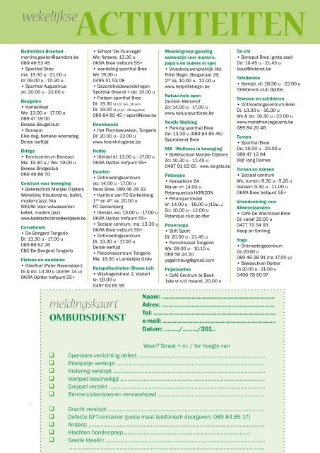 Stadsmagazine winter 2012-2013 - Stad Bree