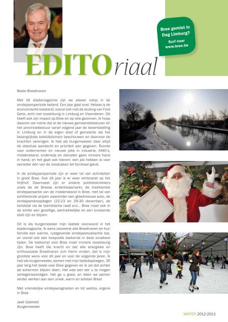Stadsmagazine winter 2012-2013 - Stad Bree