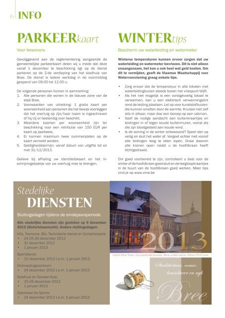 Stadsmagazine winter 2012-2013 - Stad Bree