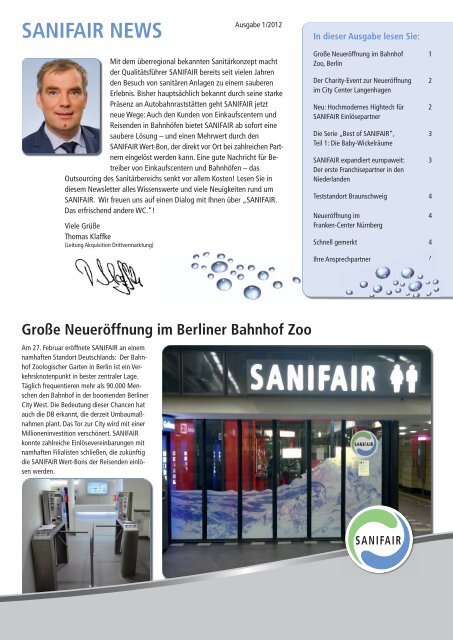 Ccl Wachst Und Sanifair Ist Dabei Sanifair Partner