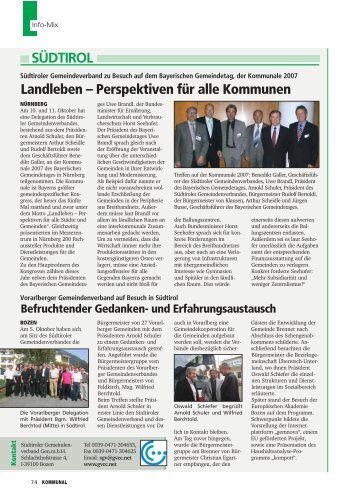 Landleben – Perspektiven für alle Kommunen SÜDTIROL