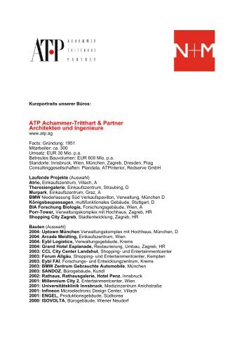 ATP Achammer-Tritthart & Partner Architekten ... - Architekten24.de