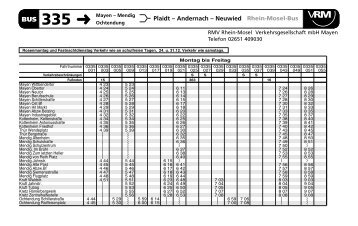 BUS 335 Plaidt − Andernach − Neuwied - Verkehrsverbund Rhein ...