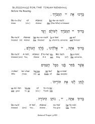 007 Torah blessing before - Kakatuv