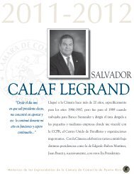 Salvador Calaf Legrand - CÃ¡mara de Comercio de Puerto Rico