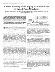 A Novel Wavelength Shift Keying Transmitter Based ... - IEEE Xplore