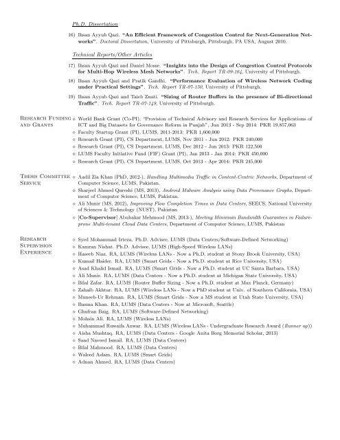 Download Resume - Lahore University of Management Sciences