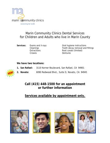 Marin Community Clinic Dental Services