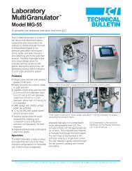 Multi Granulator MG-55 (pdf) - LCI Corporation