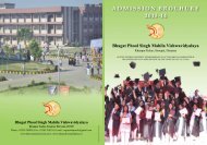 ADMISSION BROCHURE 2013-14 - BPS Mahila Vishwavidyalaya