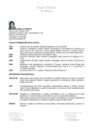 curriculum vitae - Ordine degli Architetti di Forlì/Cesena