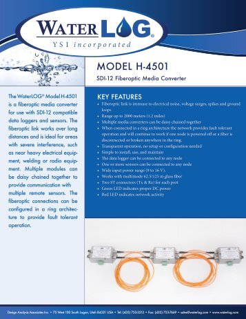 H-4501 Fiberoptic Media Converter - WaterLOG