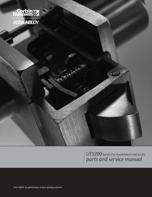Parts And Service Manual Assa Abloy Door Security Solutions
