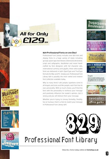 PDF Specimen Booklet - Fontworks UK Ltd