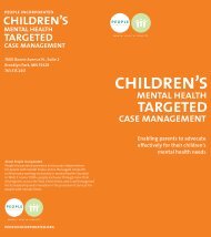 Children's Mental Health Targeted Case Management Brochure