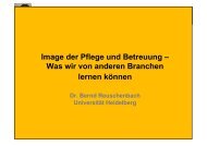 Image der Pflege und Betreuung â Was wir von anderen Branchen ...