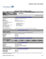 MATERIAL SAFETY DATA SHEET The Valvoline Company Page ...