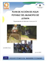 PLAN DE ACCION DE AGUA POTABLE DE LA ... - Pasos Honduras